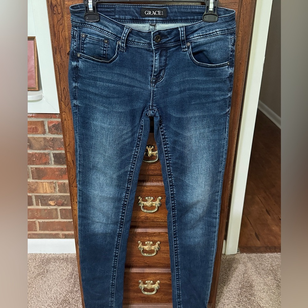 Grace Women's Dark Blue Skinny Jeans